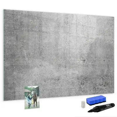 Quadro magnético para desenho com estilo de parede rústica