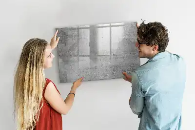 Quadro magnético para desenho com estilo de parede rústica