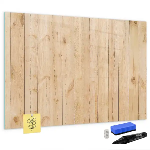 Quadro magnético para escrever em madeira