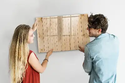 Quadro magnético para escrever em madeira
