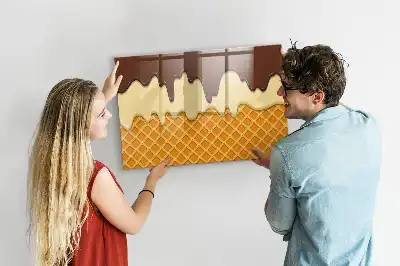Quadro magnético para desenho formato de sorvete