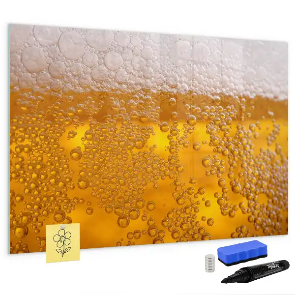 Quadro magnético para escrita cerveja