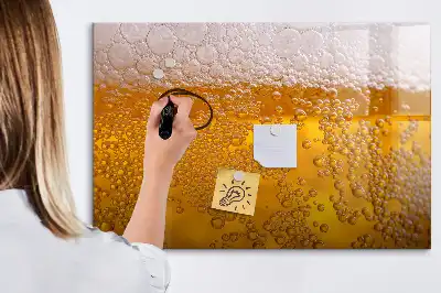 Quadro magnético para escrita cerveja