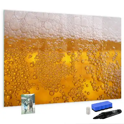 Quadro magnético para escrita cerveja