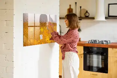 Quadro magnético para escrita cerveja