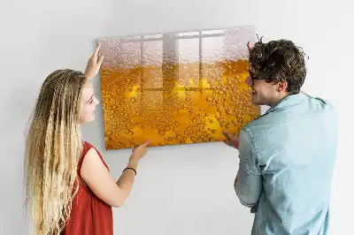 Quadro magnético para escrita cerveja