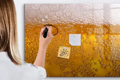 Quadro magnético para escrita cerveja