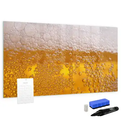 Quadro magnético para escrita cerveja