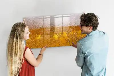 Quadro magnético para escrita cerveja