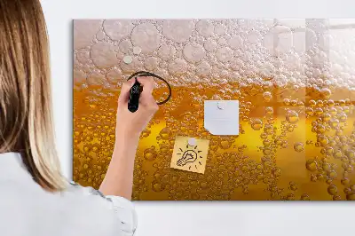Quadro magnético para escrita cerveja