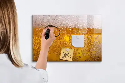 Quadro magnético para escrita cerveja