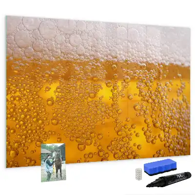 Quadro magnético para escrita cerveja