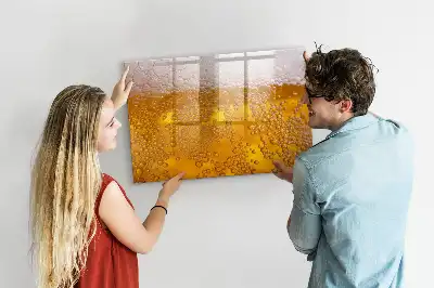 Quadro magnético para escrita cerveja