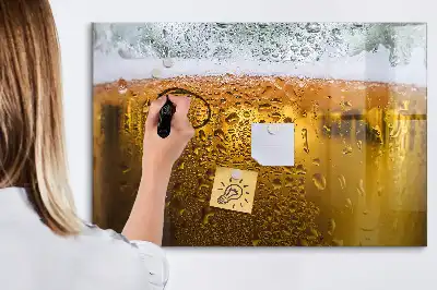 Quadro magnético para escrita caneca de cerveja