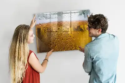 Quadro magnético para escrita caneca de cerveja