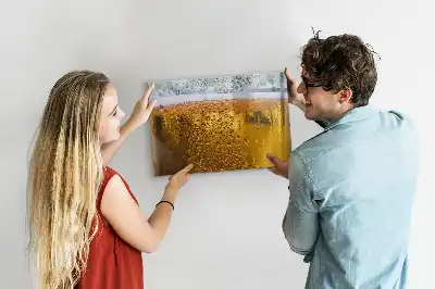 Quadro magnético para escrita caneca de cerveja