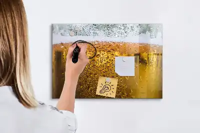 Quadro magnético para escrita caneca de cerveja