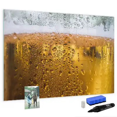 Quadro magnético para escrita caneca de cerveja