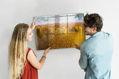 Quadro magnético para escrita caneca de cerveja