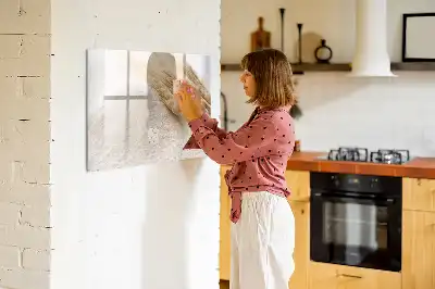 Quadro magnético para desenhar farinha