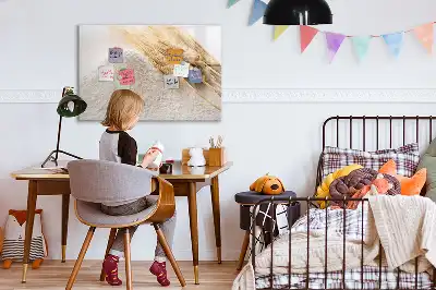 Quadro magnético para desenhar farinha