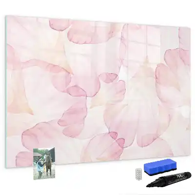 Quadro magnético para desenhar estampa pétalas em aquarela