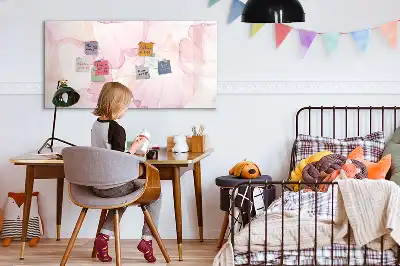 Quadro magnético para desenhar estampa pétalas em aquarela