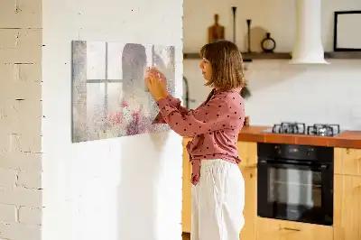 Quadro magnético para escrever modelo abstração pictórica