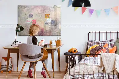 Quadro magnético para escrever modelo abstração pictórica