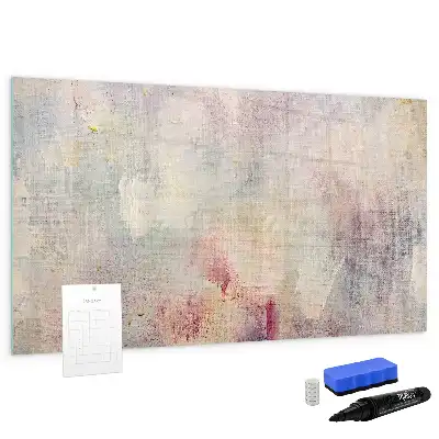 Quadro magnético para escrever modelo abstração pictórica
