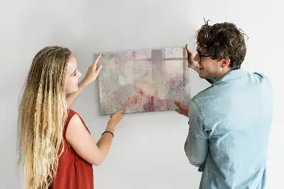 Quadro magnético para escrever modelo abstração pictórica