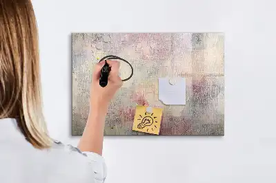 Quadro magnético para escrever modelo abstração pictórica