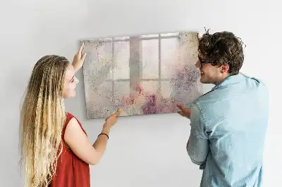 Quadro magnético para escrever modelo abstração pictórica