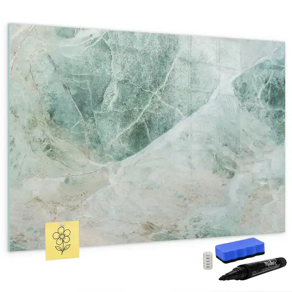 Quadro magnético para desenho com acabamento que imita mármore