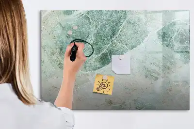 Quadro magnético para desenho com acabamento que imita mármore