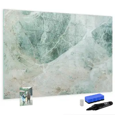 Quadro magnético para desenho com acabamento que imita mármore