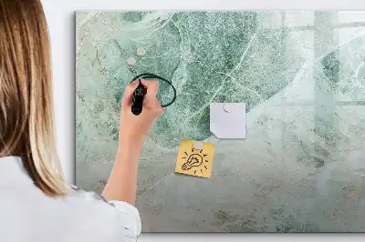 Quadro magnético para desenho com acabamento que imita mármore
