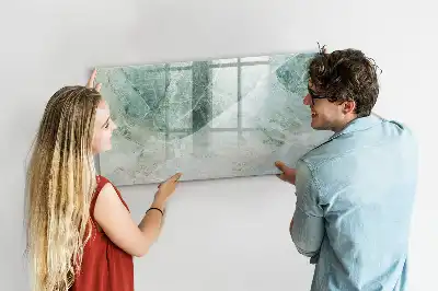 Quadro magnético para desenho com acabamento que imita mármore