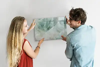 Quadro magnético para desenho com acabamento que imita mármore