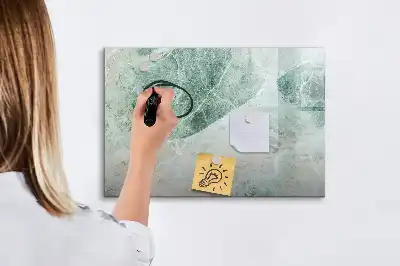 Quadro magnético para desenho com acabamento que imita mármore