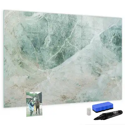 Quadro magnético para desenho com acabamento que imita mármore