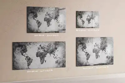 Mapa-múndi quadro magnético para escrita