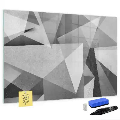 Quadro magnético para desenho modelo abstração 3D