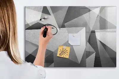 Quadro magnético para desenho modelo abstração 3D