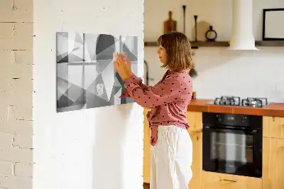 Quadro magnético para desenho modelo abstração 3D