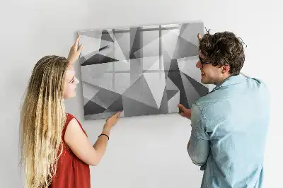 Quadro magnético para desenho modelo abstração 3D
