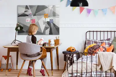 Quadro magnético para desenho modelo abstração 3D