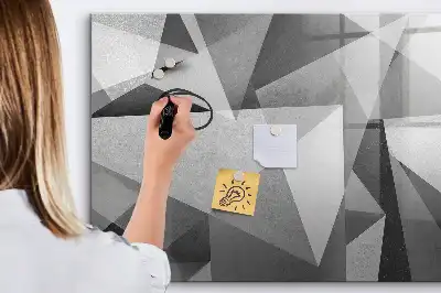 Quadro magnético para desenho modelo abstração 3D