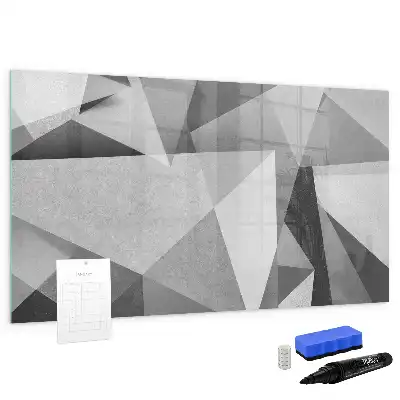 Quadro magnético para desenho modelo abstração 3D
