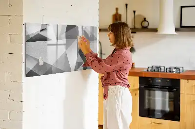 Quadro magnético para desenho modelo abstração 3D